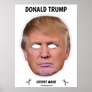 Affiche Donald Trump Masque Halloween