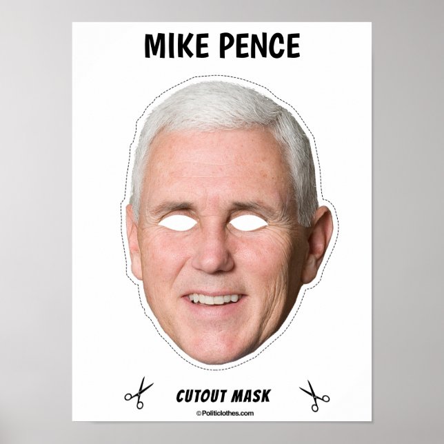 Affiche Donald Trump Masque Halloween (Devant)