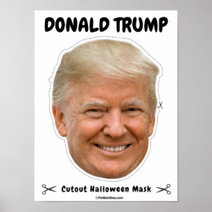 Affiche Donald Trump Masque Halloween