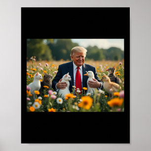 Affiche Donald Trump met les chats en sécurité à nouveau 2