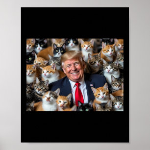 Affiche Donald Trump met les chats en sécurité à nouveau 2