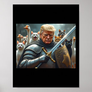 Affiche Donald Trump met les chats en sécurité à nouveau D