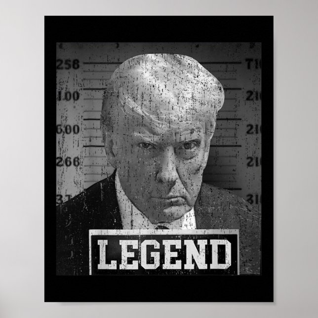 Affiche Donald Trump Mugshot 2024 Pas un partisan coupable (Devant)