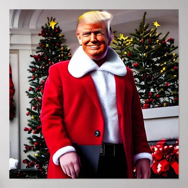 Affiche Donald Trump Noël (Devant)