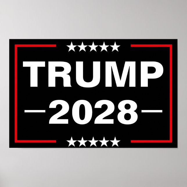 Affiche Donald Trump Président 2028 (Devant)