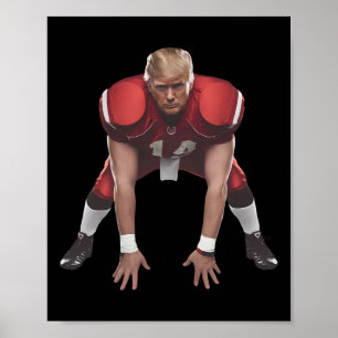 Affiche Donald Trump président américain de football 2024