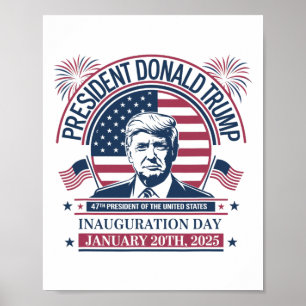 Affiche Donald Trump remporte le 47e président - 2024 Potu