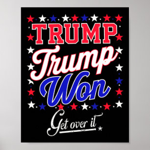 Affiche Donald Trump remporte le pari 2024 Trump remporte 