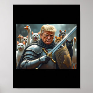 Affiche Donald Trump rend les chats sûrs à nouveau 2024 De