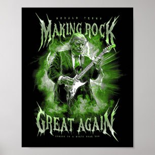 Affiche Donald Trump Rendre sa musique rock Vintage