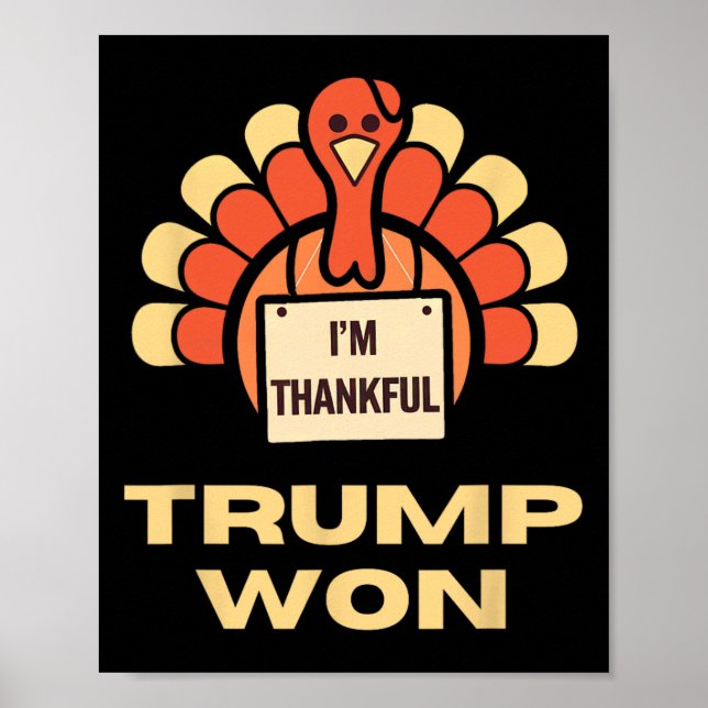 Affiche Donald Trump Thanksgiving Shirt Je suis un Donal R (Devant)