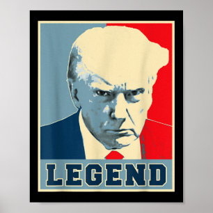 Affiche Donald Trump Tourné de boug 2024 Légende du présid