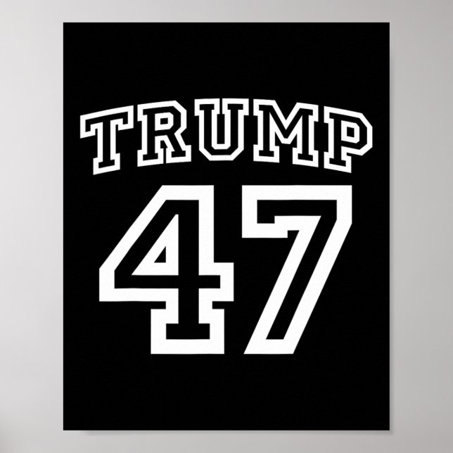 Affiche Donald Trump Vance 2024 Élection 47e Président Moi (Devant)