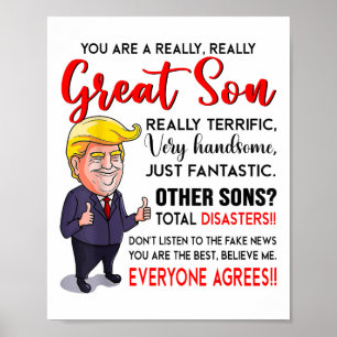 Affiche Donald Trump Vous Êtes Un Fils Vraiment Grand _1