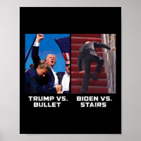 Donald Trump Vs Bullet Biden Vs Stairs Drôle Trump