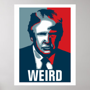 Affiche Donald Trump WEIRD