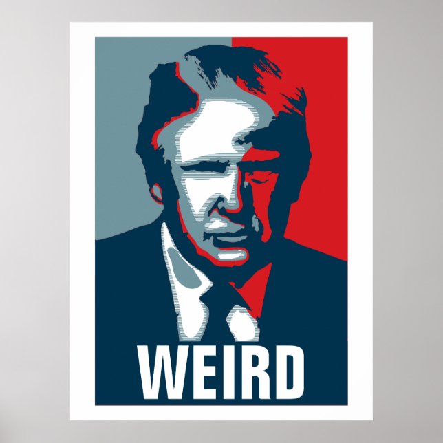 Affiche Donald Trump WEIRD (Devant)