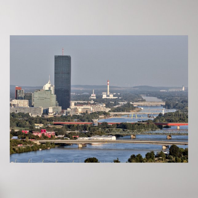 Affiche Donaucity, Vienna Austria (Devant)