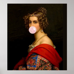 Affiche Donc Extra rose Buble gomme Diva