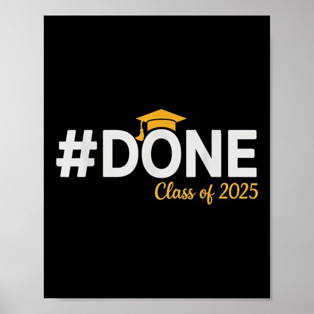 Affiche #done Cl Of 2025 - Graduation So Done Senior 2025 (Devant)