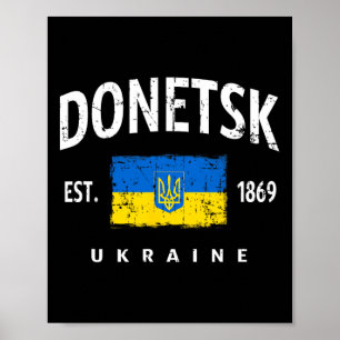 Affiche Donetsk Ukraine Ukrayina Doneck Yuzivka Yuzovka Io