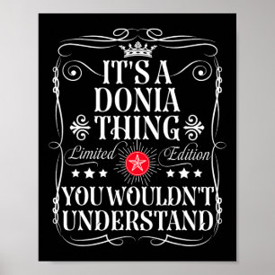 Affiche Donia Nommer C'est un Donia que vous ne comprendri