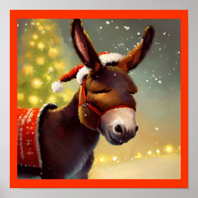 Affiche Donkey de Noël 4 (Devant)