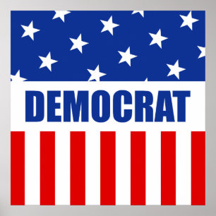 Affiche Donkey démocrate