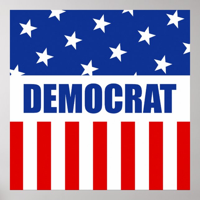 Affiche Donkey démocrate (Devant)