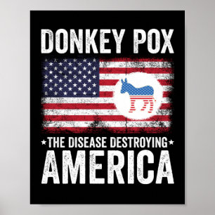 Affiche Donkey Pox La Maladie Détruisant L'Amérique
