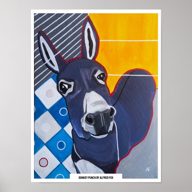 Affiche Donkey Punch Painting by Alfred Fox (Devant)