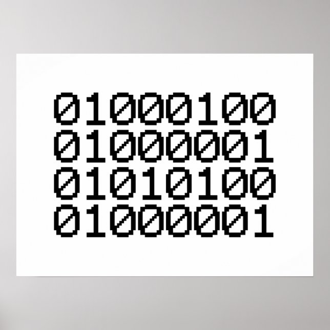 AFFICHE DONNÉES BINAIRES (Devant)