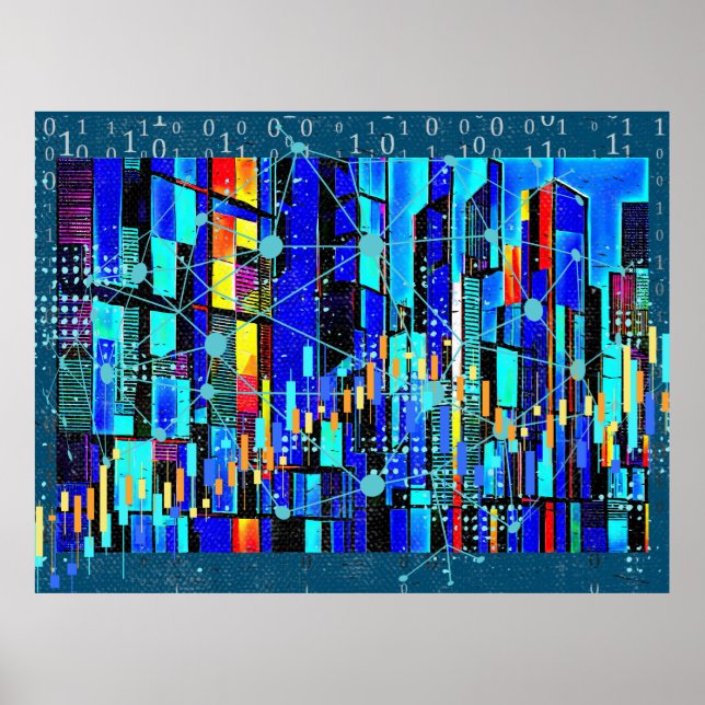 Affiche Données Cubistes (Devant)