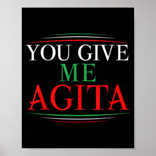 Affiche Donner Agita Drôle Italie Humour Sarcastique Dicto
