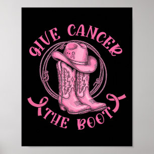 Affiche Donner au cancer le bot rose cancer du sein Wester