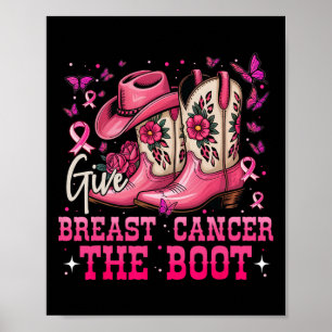 Affiche Donner Le Cancer Du Sein La Poubelle Botte Le Canc
