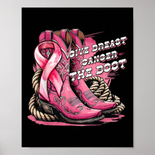 Affiche Donner Le Cancer Du Sein La Poubelle Botte Le Canc