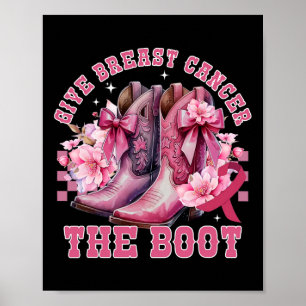 Affiche Donner Le Cancer Du Sein L'Initiale Cowgirl Cancer