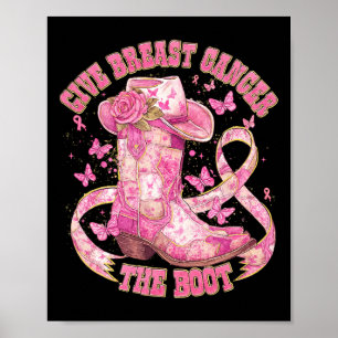 Affiche Donner Le Cancer Du Sein L'Initiale Cowgirl Cancer