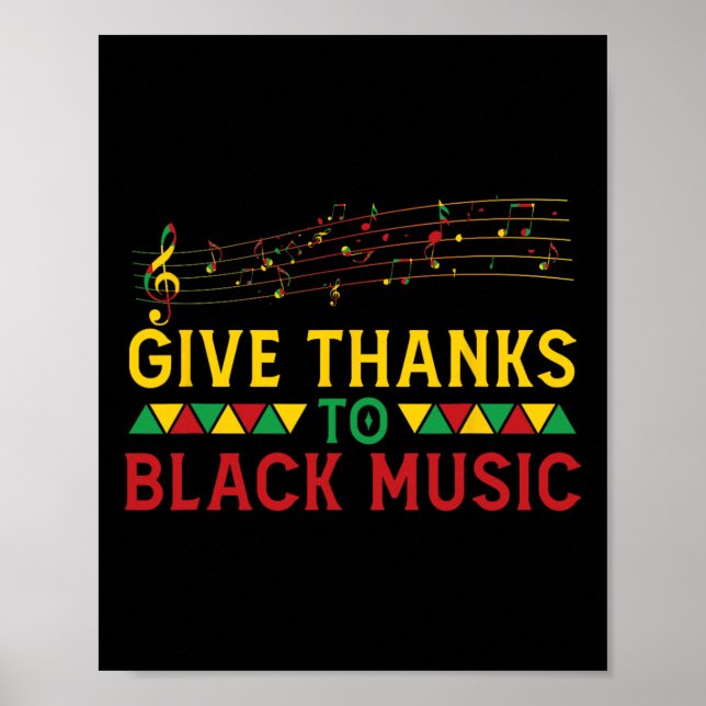 Affiche Donner Merci Black Music Black - Histoire Mois J (Devant)