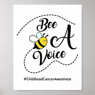 Affiche Donner une voix pour la sensibilisation au cancer 