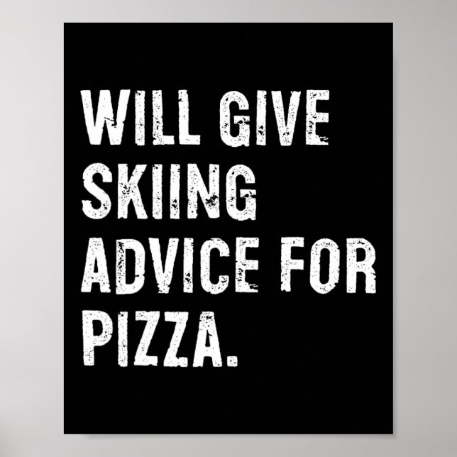 Affiche Donnera des conseils de ski pour Pizza Drôle de co (Devant)