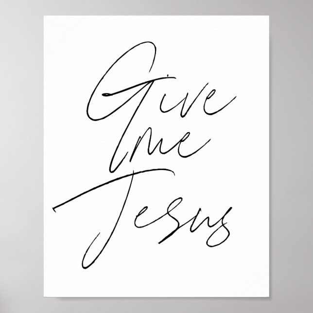 Affiche Donnez-moi Jésus Script (Devant)