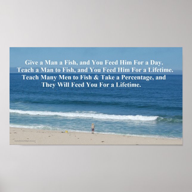 Affiche Donnez un poisson à un homme (Devant)