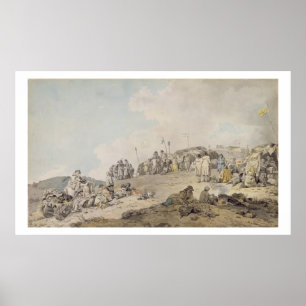 Affiche Donnybrook juste, 1782 (stylo, encre et la semaine