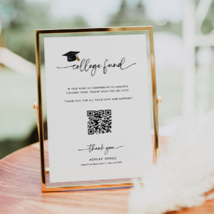 Affiche Dons de diplôme Qr Code Fonds du collège Signal