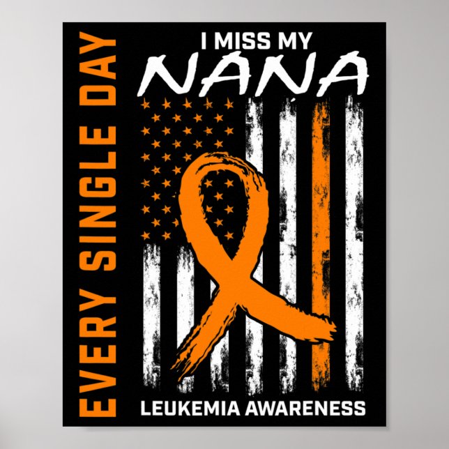 Affiche Dons de sympathie Perte de Nana Orange Leukemia La (Devant)