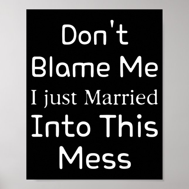 Affiche Don't Blame Me I Just Married Into This Mess, Funn (Devant)