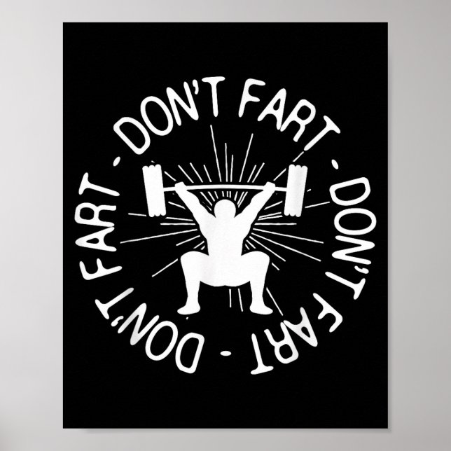 Affiche Dont Far Funny Fitness Gym Gift  (Devant)