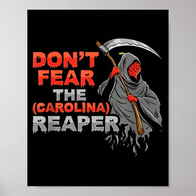 Affiche Dont Fear The Carolina Reaper Design  (Devant)